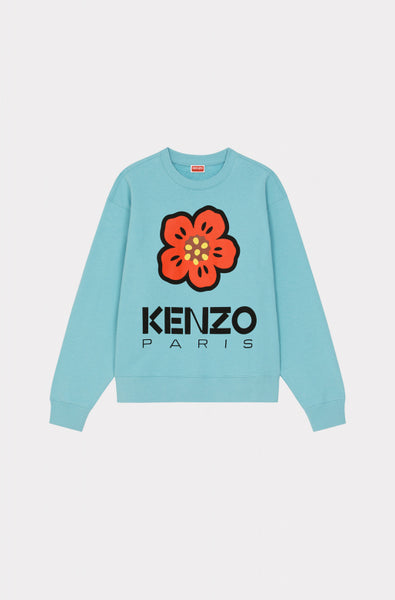 KENZO BOKE FLOWER SWEATSHIRT, CYAN