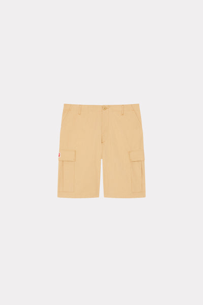 KENZO WORKWEAR CARGO SHORTS, PALE CAMEL