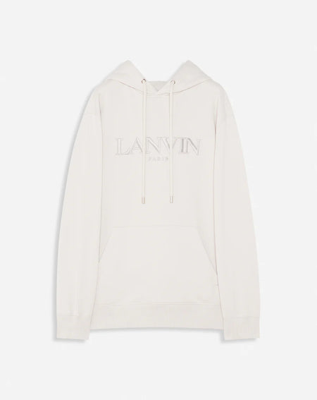 LANVIN LOOSE-FITTING PRINTED T-SHIRT, OPTIC WHITE