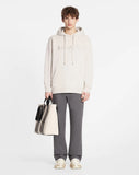 LANVIN CLASSIC PARIS EMBROIDERED HOODIE, MASTIC