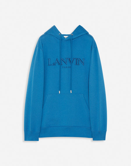 LANVIN CLASSIC CURB EMBROIDERED T-SHIRT, MILK