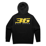 Wu Faded 36 Hoodie, BLACK