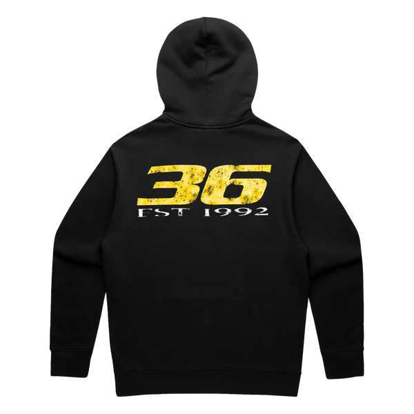 Wu Faded 36 Hoodie, BLACK
