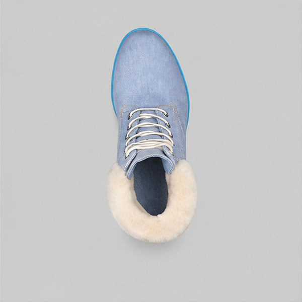 TIMBERLAND X JUST DON 6" Denim Boots (Grade-School), Blue