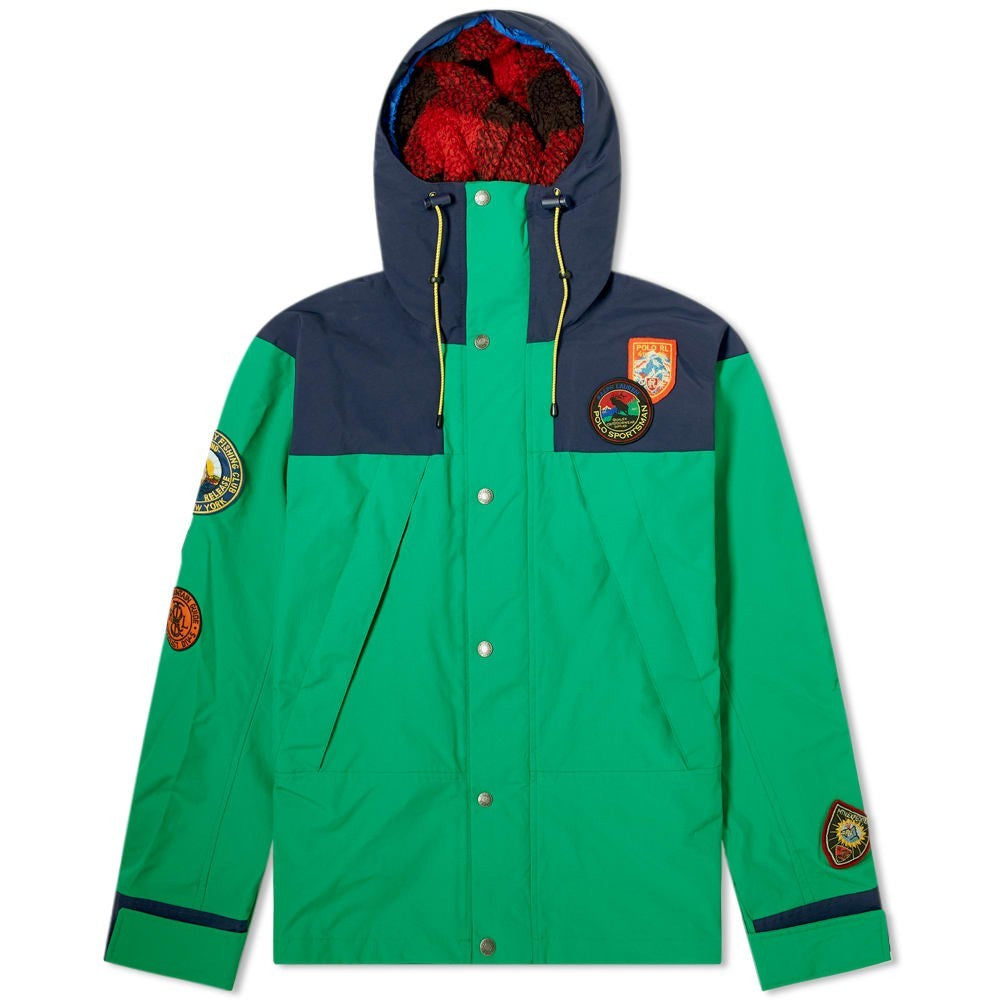 POLO RALPH LAUREN Sportsman Patch Hooded Jacket, Cruise Navy