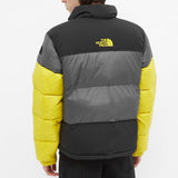 THE NORTH FACE STEEP TECH DOWN JACKET, GREY, TNF BLACK & YELLOW