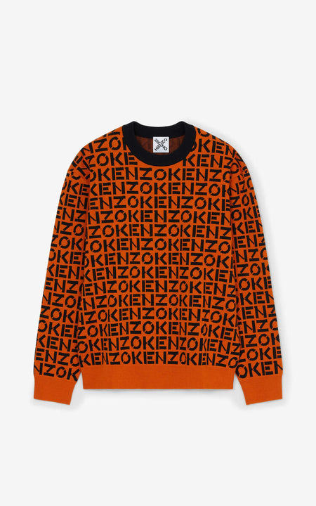 Kenzo Logo Jumper, Paprika