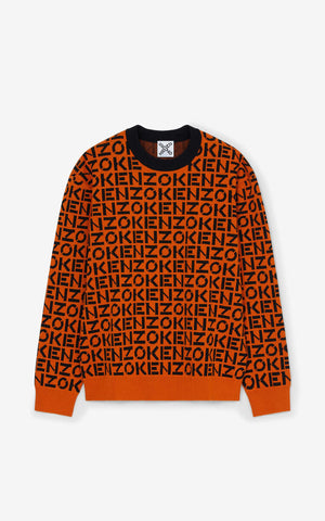 Kenzo Sport Monogram Jumper Deep Orange OZNICO