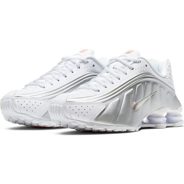NIKE SHOX R4 WHITE/METALLIC SILVER