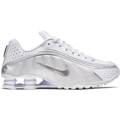 NIKE SHOX R4 WHITE/METALLIC SILVER