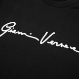 VERSACE GIANNI SIGNATURE CREW NECK SWEATSHIRT, Black