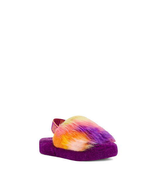 K FLUFF YEAH SLIDE TIE DYE-BERRYLICIOUS