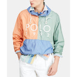 POLO RALPH LAUREN Color-Blocked Hooded Jacket, Blue Multi