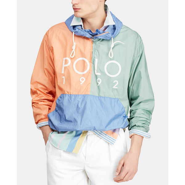 POLO RALPH LAUREN Color-Blocked Hooded Jacket, Blue Multi