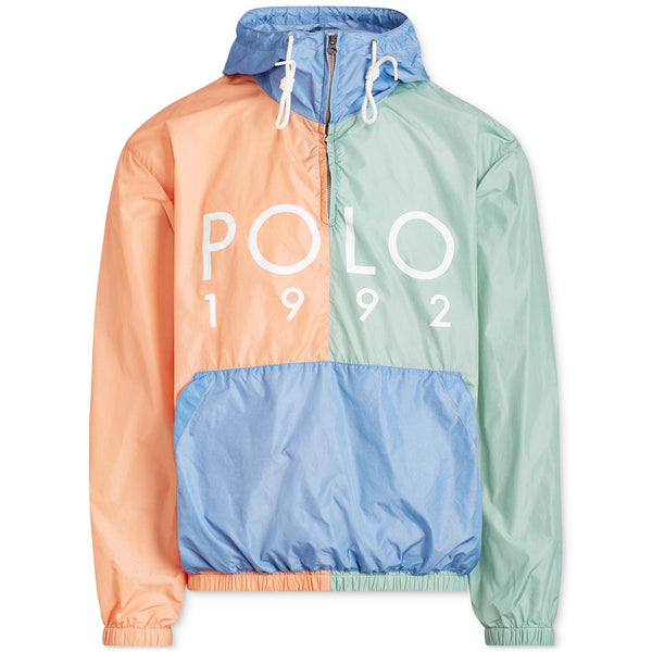 POLO RALPH LAUREN Color-Blocked Hooded Jacket, Blue Multi