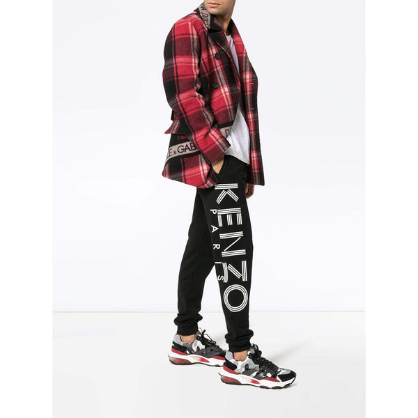 KENZO Paris Logo Print Joggers, Black