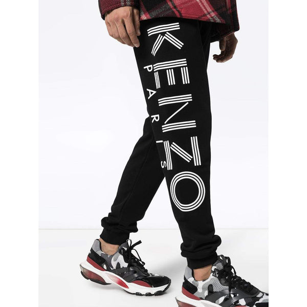 KENZO Paris Logo Print Joggers, Black