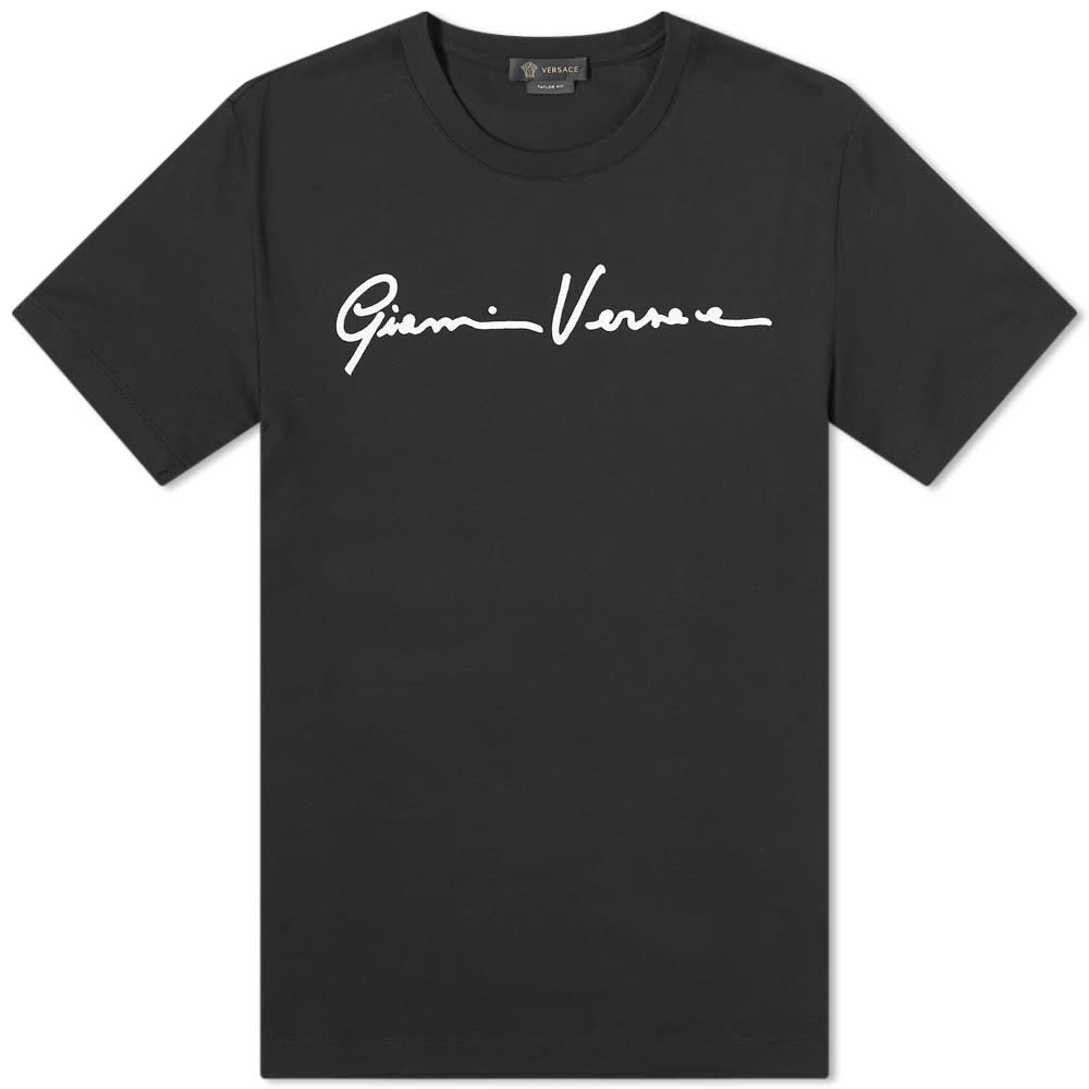 良質  SIGNATURE GIANNI VERSACE T-SHIRT, OZNICO – Black トップス