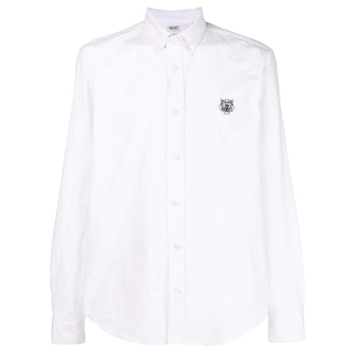 KENZO Tiger Button-Down Shirt, White