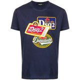 DSQUARED2 Graphic T-Shirt, Navy Blue