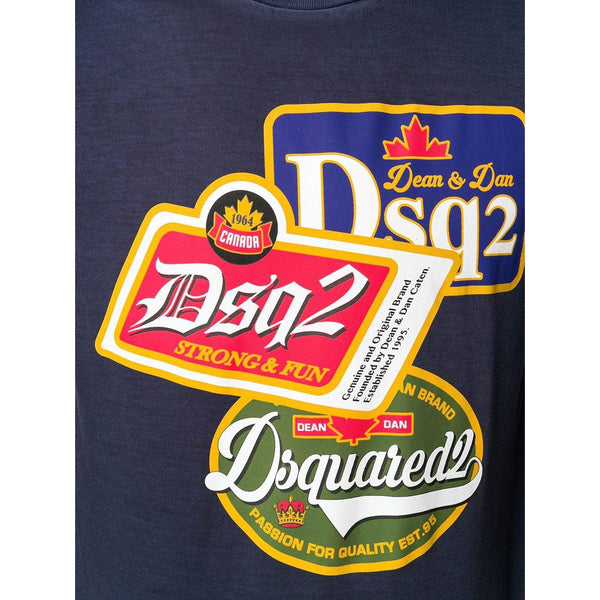 DSQUARED2 Graphic T-Shirt, Navy Blue