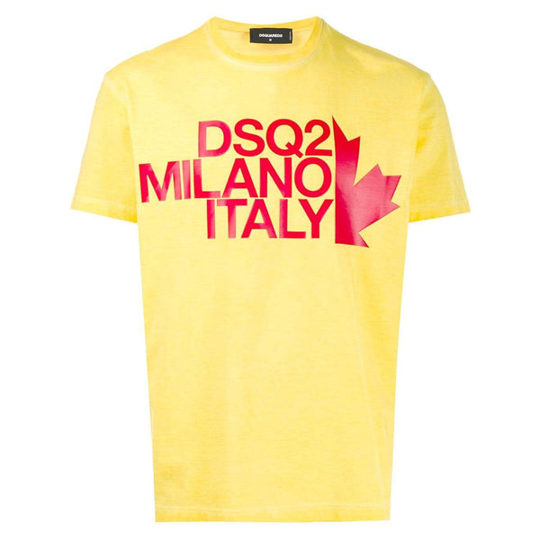 DSQUARED2 Logo Printed T-Shirt, Yellow