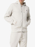 Polo Ralph Lauren Double Knit Fleece Hoodie, Grey Heather