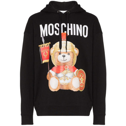 MOSCHINO Roman Teddy Print Hoodie, Black