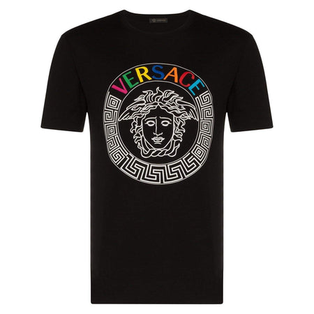 VERSACE MEDUSA LOGO T-SHIRT, Black