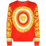 VERSACE Graphic Print Sweatshirt, Red