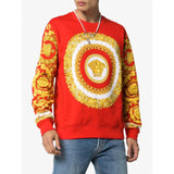 VERSACE Graphic Print Sweatshirt, Red