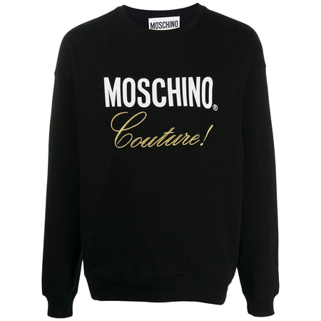 MOSCHINO Logo Plaque T-Shirt, Black