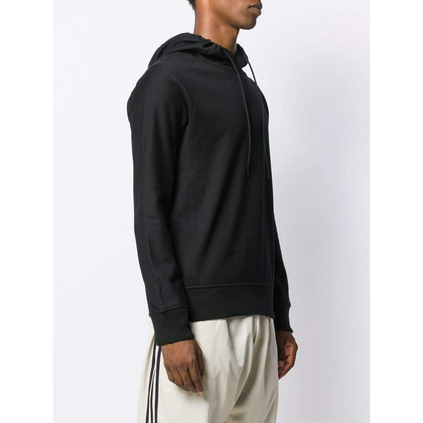 Y-3 Logo Printed Hoodie, Black