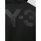 Y-3 Logo Printed Hoodie, Black