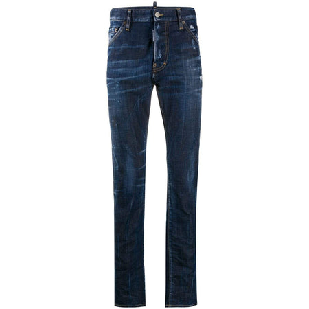 DSQUARED2 Distressed Slim-Fit Jeans, Medium Wash