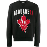 DSQUARED2 Smiley Leaf Sweatshirt, Black