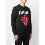 DSQUARED2 Smiley Leaf Sweatshirt, Black