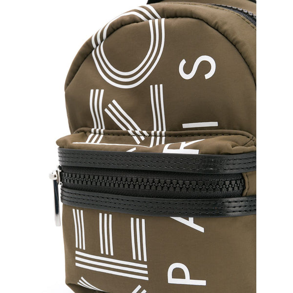 KENZO Logo Print Mini Backpack Khaki