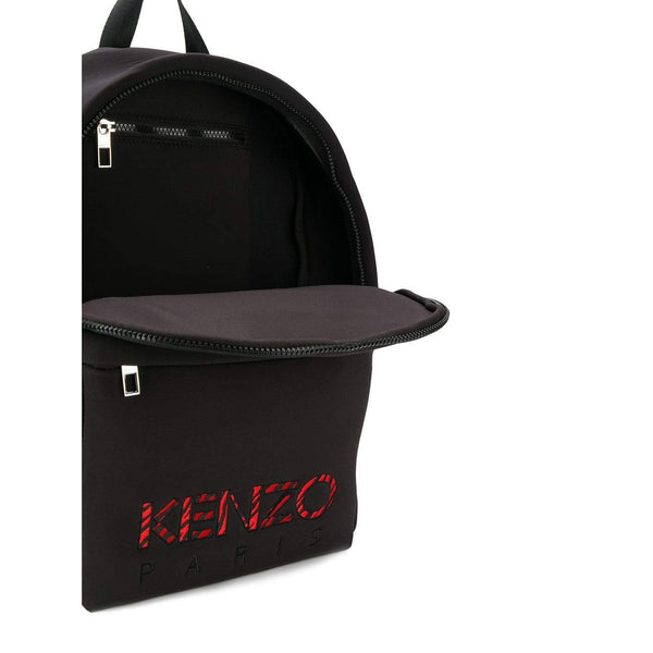 KENZO Large Tiger Logo Embroidered Backpack, Black