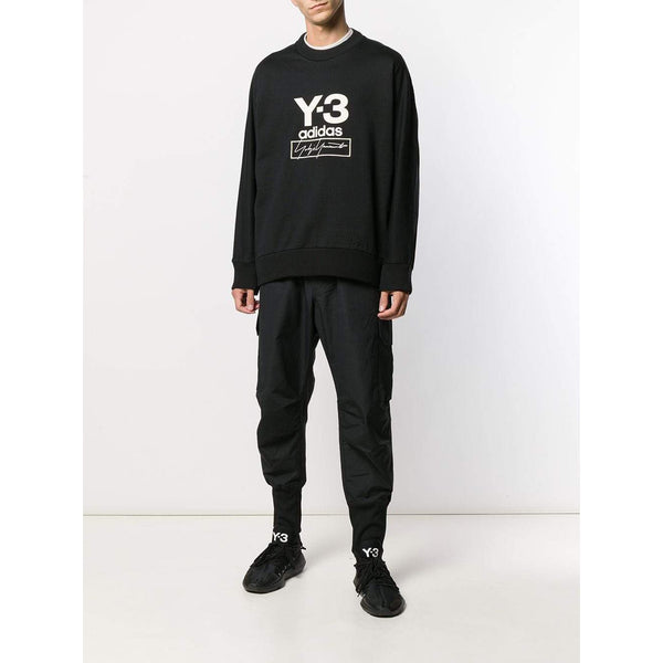 Y-3 Stacked Logo Sweatshirt, Black