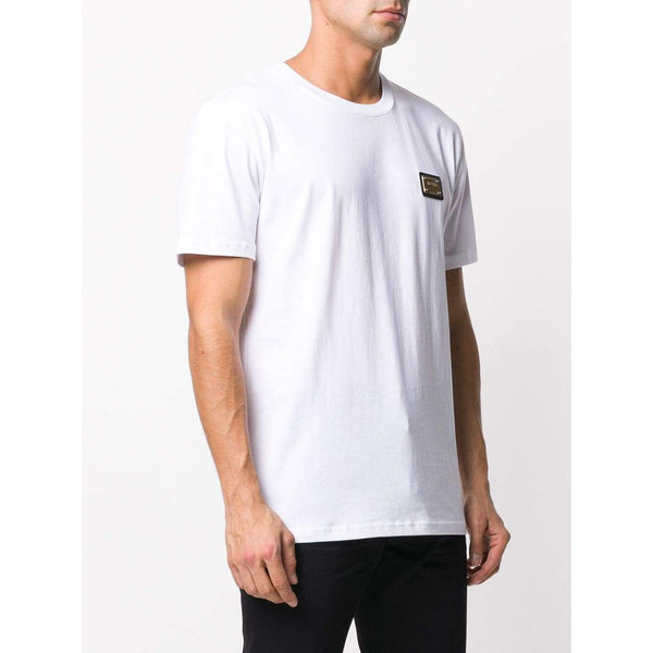 MOSCHINO Logo Plaque T-Shirt White
