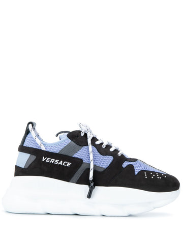 VERSACE CHAIN REACTION SNEAKERS BLACK/BLACK – Enzo Clothing Store