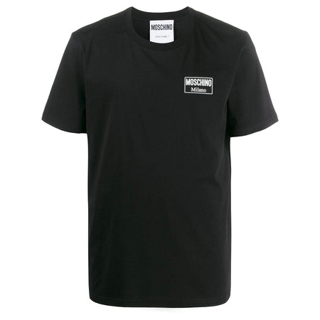 MOSCHINO Logo Plaque T-Shirt, Black