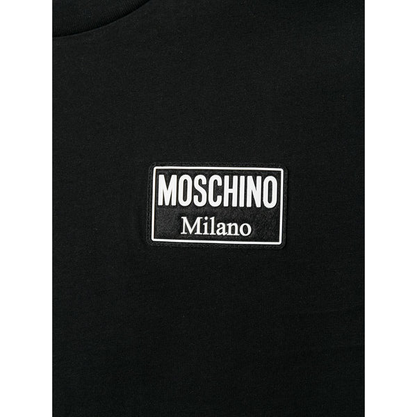 MOSCHINO Logo Patch T-Shirt, Black – OZNICO