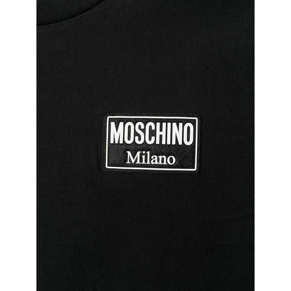 MOSCHINO Logo Patch T-Shirt, Black