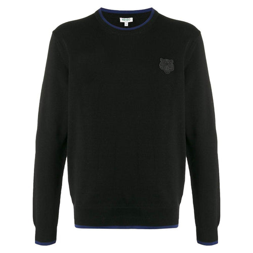 KENZO Contrast-Trim Sweater, Black