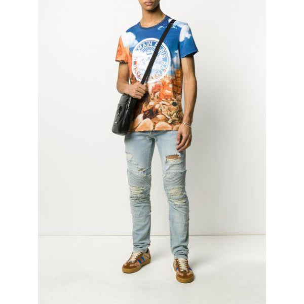 BALMAIN Printed T-Shirt, Multi