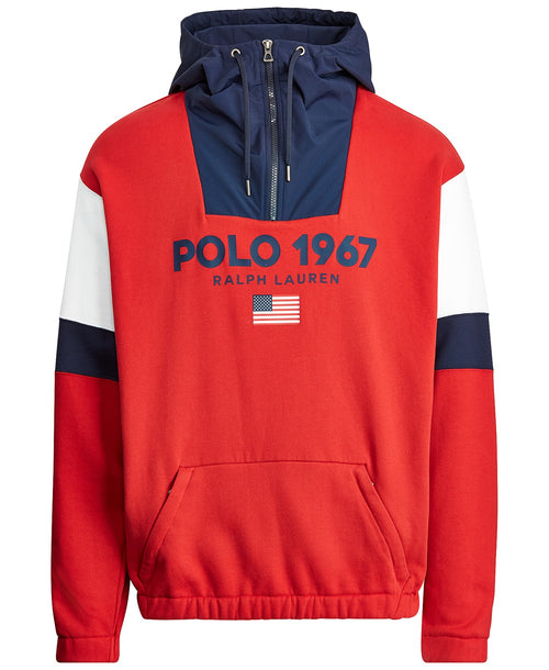 POLO RALPH LAUREN Polo Fleece Hoodie, Polo Sport Red/ Multi