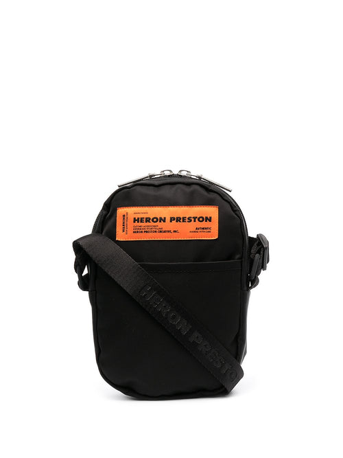 HERON PRESTON NYLON CROSSBODY, BLACK