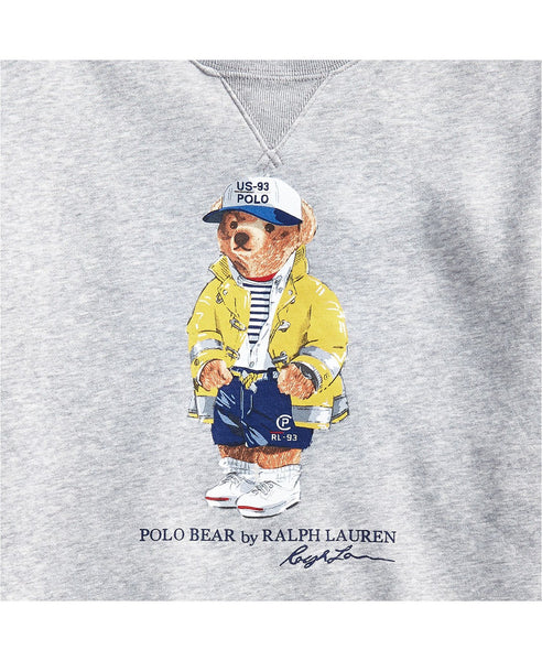 POLO RALPH LAUREN Denim Bear Fleece Sweatshirt, Grey